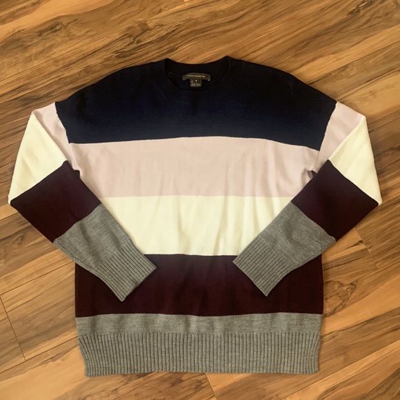 French Connection Striped Jasper Crew Neck Sweater - Picture 2 of 5